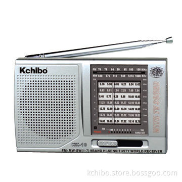 FM/AM radio with multi-band and earphone jack available
